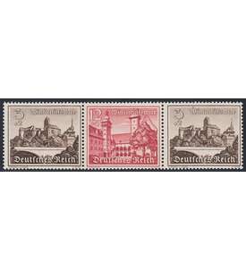 Deutsches Reich Zusammendruck W145 postfrisch ** Winterhilfe 1939 (3+12+3)