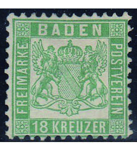 Baden Nr. 21a ungestempelt