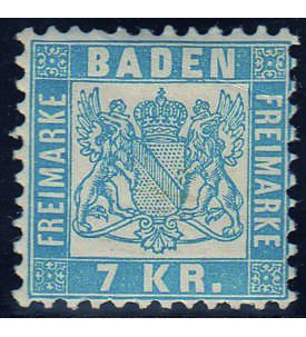 Baden Nr. 25b ungestempelt