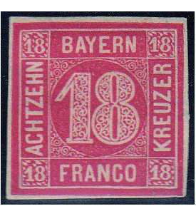 Bayern Nr. 13a ungestempelt