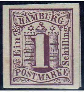 Hamburg Nr. 2 ungestempelt