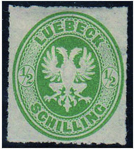 Lbeck Nr. 8 ungestempelt