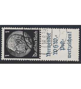 Deutsches Reich Zusammendruck S169 gestempelt Hindenburg 1939 (1+A12)