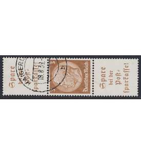 Deutsches Reich Zusammendruck S176 gestempelt Hindenburg1939 (A13.1+3+A13.1)