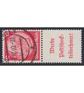 Deutsches Reich Zusammendruck S197 gestempelt Hindenburg 1939 (12+A16.1)