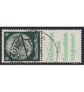 Deutsches Reich Zusammendruck S209.1 gestempelt Hindenburg 1940 (6+A14.2)