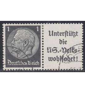 Deutsches Reich Zusammendruck W91 gestempelt Hindenburg EHG2 (1+A8.3)