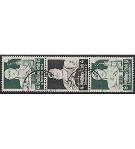 Deutsches Reich Zusammendruck S222 gestempelt Nothilfe 1934 Stnde (6+4+6)