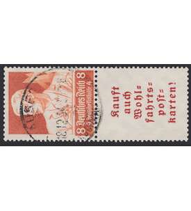 Deutsches Reich Zusammendruck S223 gestempelt Nothilfe 1934 Stnde (8+A6)