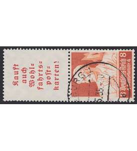 Deutsches Reich Zusammendruck S225 gestempelt Nothilfe 1934 Stnde (A6+8)