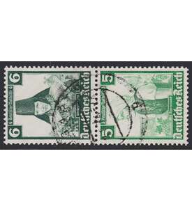 Deutsches Reich Zusammendruck S233 gestempelt Nothilfe 1935 Trachten (6+5)