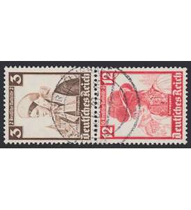 Deutsches Reich Zusammendruck S237 gestempelt Nothilfe 1935 Trachten (3+12)