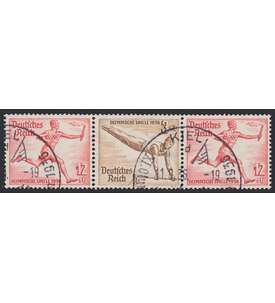 Deutsches Reich Zusammendruck W110 gestempelt Olympische Sp. 1936 (12+3+12)