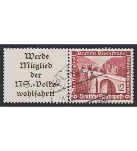 Deutsches Reich Zusammendruck W111gestempelt Winterhilfe 1936 (A11.1+12)