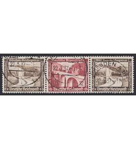 Deutsches Reich Zusammendruck W116 gestempelt Winterhilfe 1936 (3+12+3)