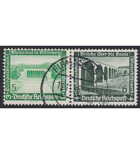 Deutsches Reich Zusammendruck W119 gestempelt Winterhilfe 1936 (5+6)