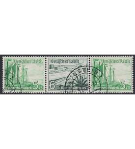 Deutsches Reich Zusammendruck W126 gestempelt Winterhilfe  1937 (5+6+5)