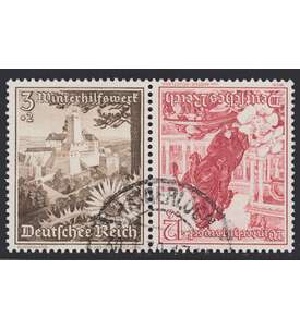Deutsches Reich Zusammendruck K34 gestempelt Winterhilfe 1938 (3+12)