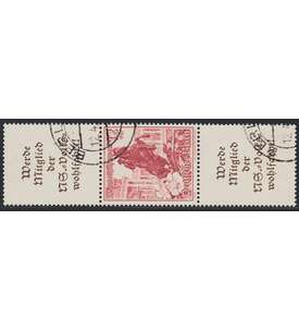 Deutsches Reich Zusammendruck S256 gestempelt Winterhilfe 1938 (A11.3+12+A11.3)