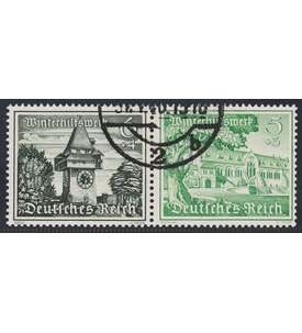 Deutsches Reich Zusammendruck W136 gestempelt Winterhilfe 1939 (6+5)