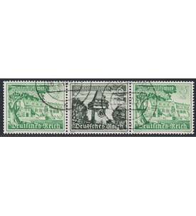 Deutsches Reich Zusammendruck W139 gestempelt Winterhilfe 1939 (5+6+5)