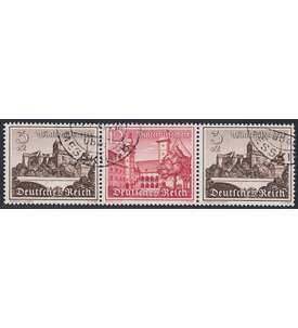 Deutsches Reich Zusammendruck W145 gestempelt Winterhilfe 1939 (3+12+3)