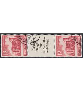 Deutsches Reich Zusammendruck S263 gestempelt Winterhilfe 1940 (12+A11.3+12)