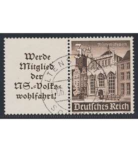 Deutsches Reich Zusammendruck W148 gestempelt Winterhilfe 1940 (A11.3+3)