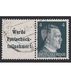 Deutsches Reich Zusammendruck W152 gestempelt Hitler 1941 (A16.3+4)