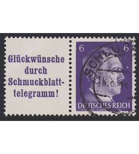 Deutsches Reich Zusammendruck W155 gestempelt Hitler 1941 (A14.3+6)