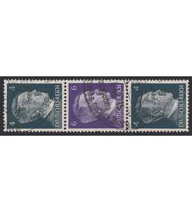 Deutsches Reich Zusammendruck S291 gestempelt Hitler 1941 aus Rollen (4+6+4)