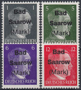 Deutsche Lokalausgabe Bad Saarow Nr. IX-XII postfrisch **