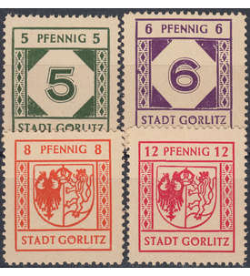 Deutsche  Lokalausgabe Grlitz Nr. 13-16 postfrisch **