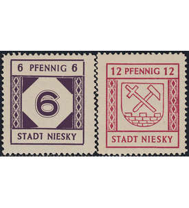 Deutsche Lokalausgabe Niesky Nr. 1-2 postfrisch **