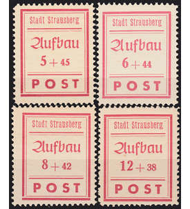 Deutsche Lokalausgabe Strausberg Nr. 34-37A postfrisch