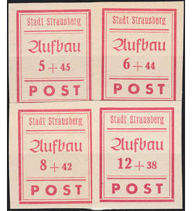 Deutsche Lokalausgabe Strausberg Nr. 34-37B postfrisch