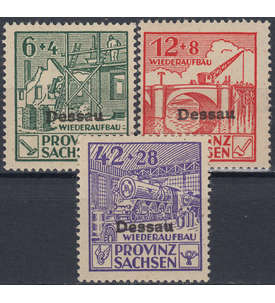 Deutsche Lokalausgabe Dessau Nr. I-III postfrisch **