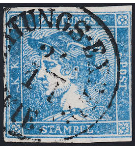 sterreich Nr. 6 gestempelt Merkurkopf Zeitungsmarken 1851