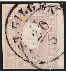 sterreich Nr. 17 gestempelt Kaiser Franz Joseph Zeitungsmarke 1858