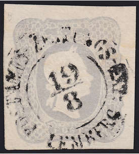 sterreich Nr. 23 gestempelt Kaiser Franz Joseph Zeitungsmarke 1861