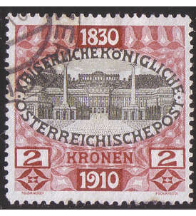 sterreich Nr. 175 gestempelt  80. Geburtstag Franz Joseph 2 Kronen 1910