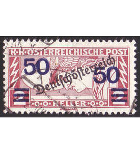 sterreich Nr. 254 gestempelt Aufdruckeilmarke Merkur 1919