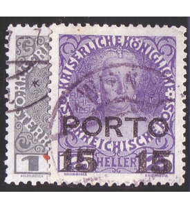 sterreich Portomarken 1916    Nr. 58-59 gestempelt