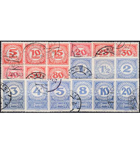 sterreich Portomarken 1920-21 Nr. 75-92x gestempelt