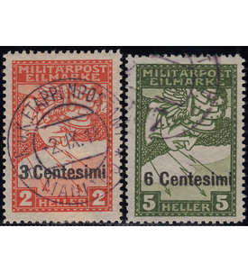 sterreichisch-ungarische Feldpost Ausgaben fr Italien Nr. 24-25 gestempelt