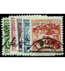 sterreich Nr. 442-446 gestempelt Jugendfrsorge 1924