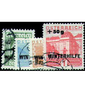 sterreich Nr. 563-566 gestempelt Winterhilfe-Aufdrucke 1933