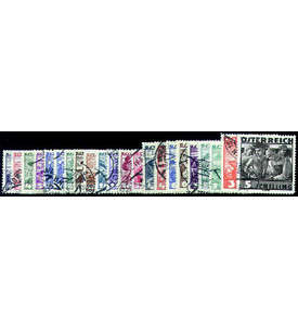 sterreich Nr. 567-587 gestempelt Volkstrachten 1934