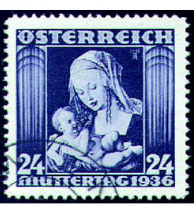 sterreich Nr. 627 gestempelt  Muttertag 1936