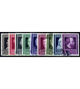sterreich Nr. 649-657 gestempelt sterreichische rzte 1937